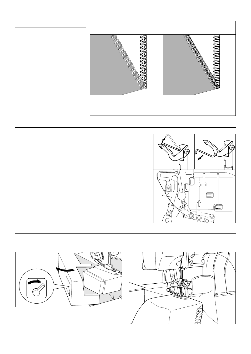 Thread tension, Free arm sewing | Baby Lock Lauren (BL450A) Instruction and Reference Guide User Manual | Page 19 / 28