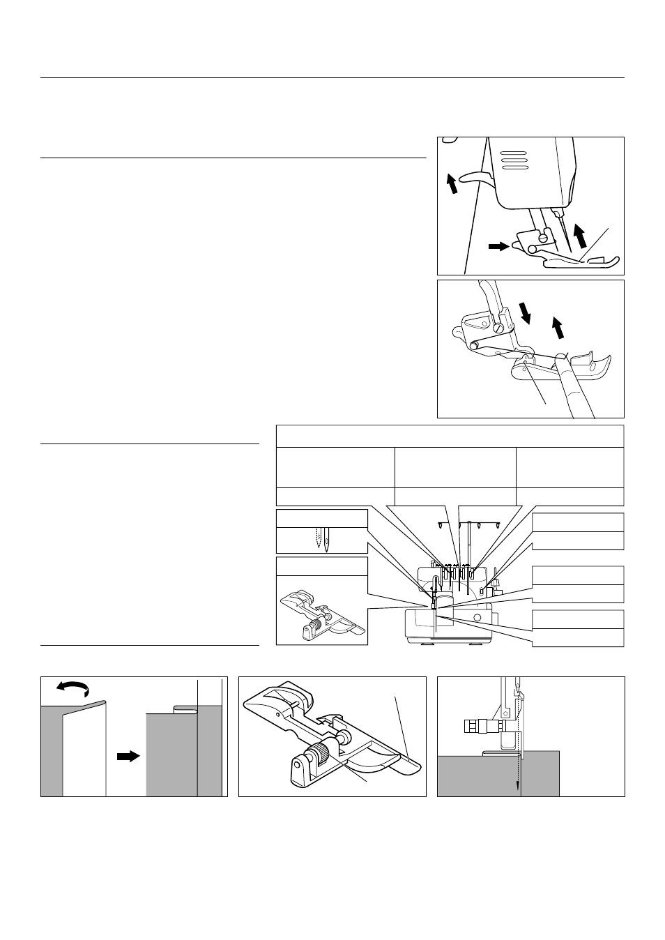 Changing the presser foot, Blind hemming, Sewing | Setting controls | Baby Lock Lauren (BL450A) Instruction and Reference Guide User Manual | Page 20 / 28