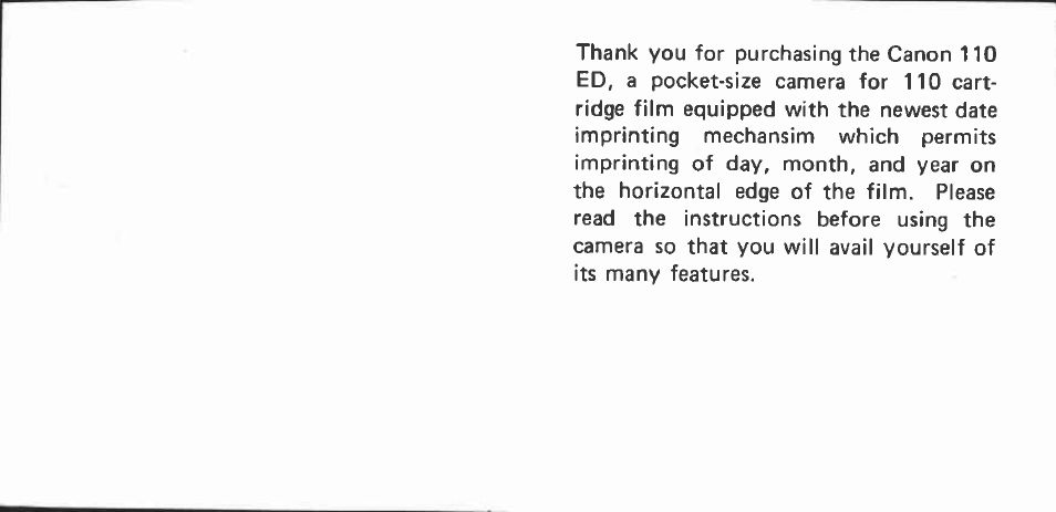Canon | Canon 110ED User Manual | Page 2 / 46