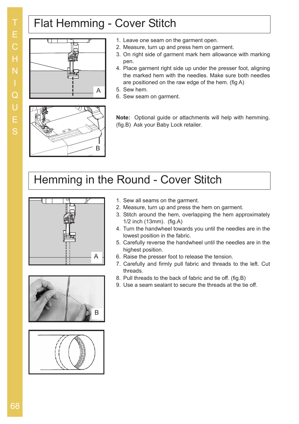 Ab a b | Baby Lock Ovation (BLES8) Instruction and Reference Guide User Manual | Page 70 / 92