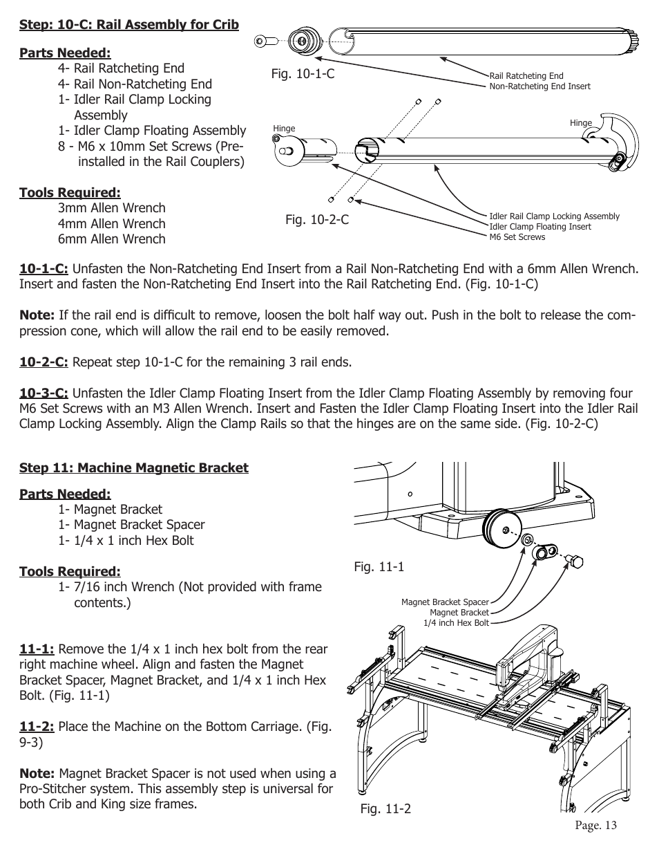 Baby Lock Momentum Quilting Frame (BLQM) Instruction and Reference Guide User Manual | Page 14 / 24