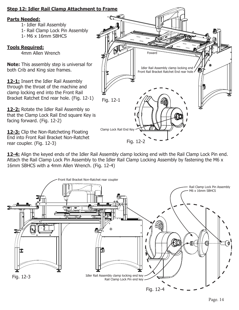 Baby Lock Momentum Quilting Frame (BLQM) Instruction and Reference Guide User Manual | Page 15 / 24