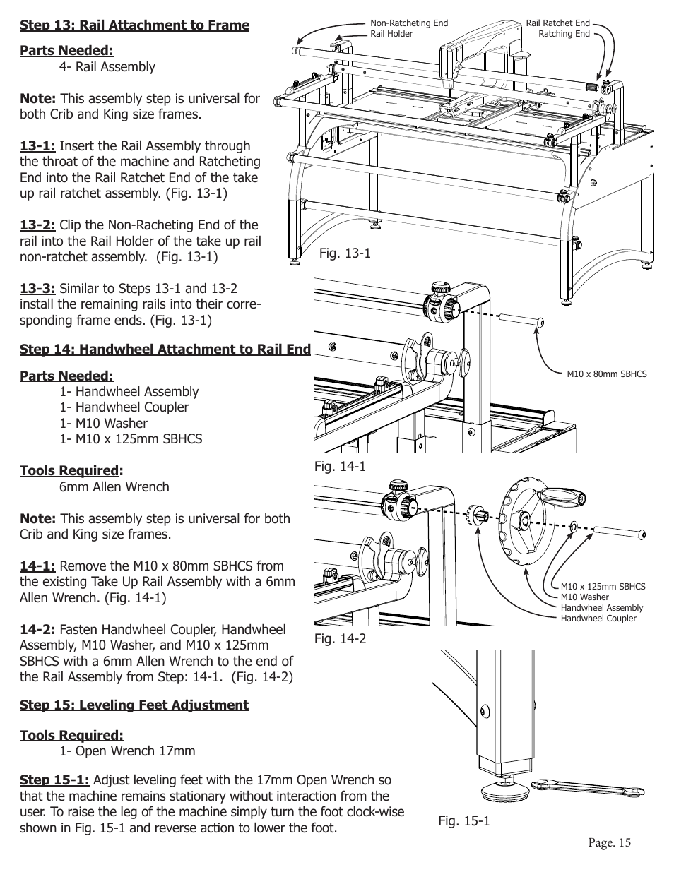 Baby Lock Momentum Quilting Frame (BLQM) Instruction and Reference Guide User Manual | Page 16 / 24