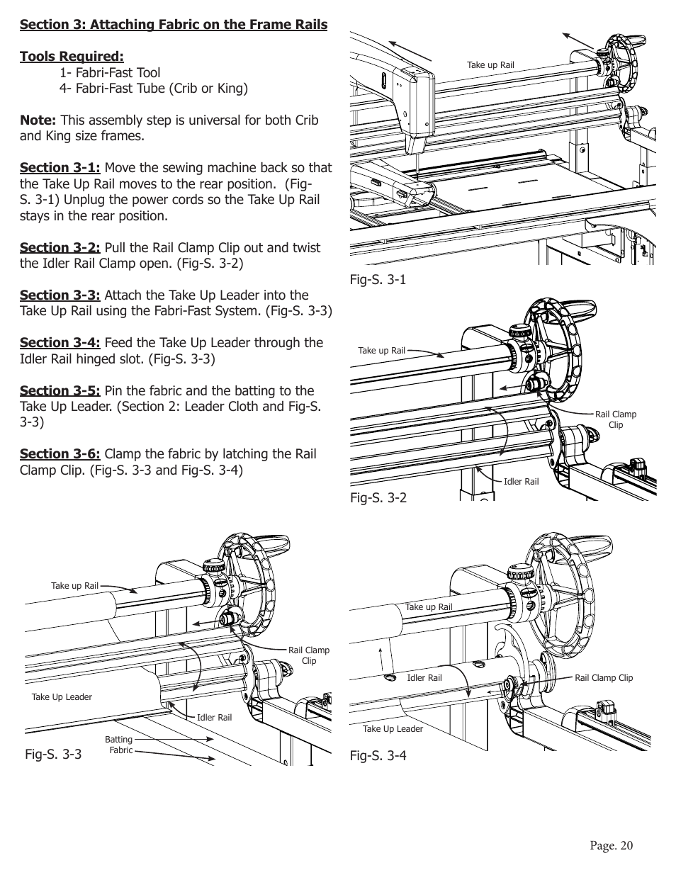 Baby Lock Momentum Quilting Frame (BLQM) Instruction and Reference Guide User Manual | Page 21 / 24