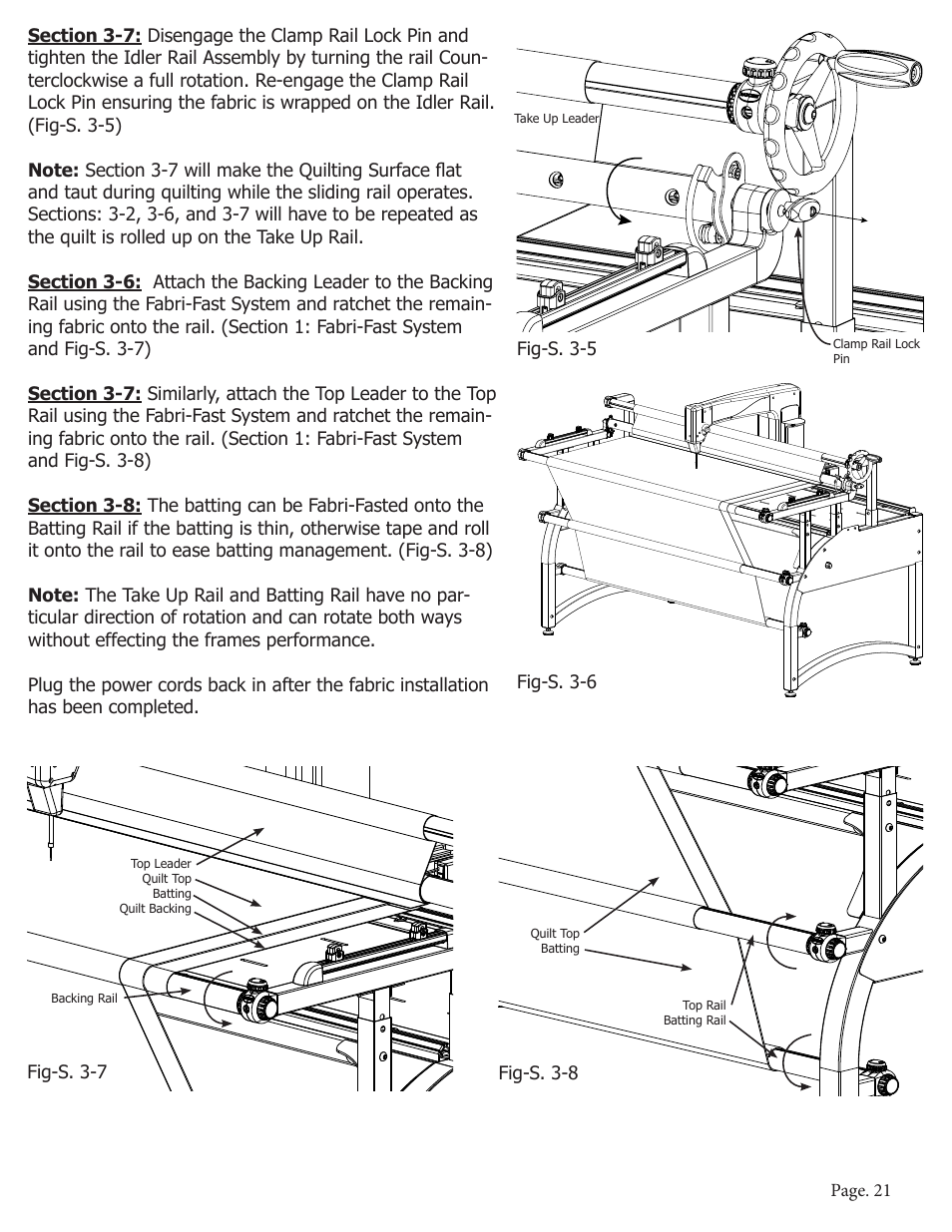 Baby Lock Momentum Quilting Frame (BLQM) Instruction and Reference Guide User Manual | Page 22 / 24