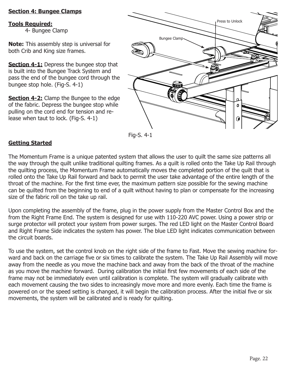 Baby Lock Momentum Quilting Frame (BLQM) Instruction and Reference Guide User Manual | Page 23 / 24