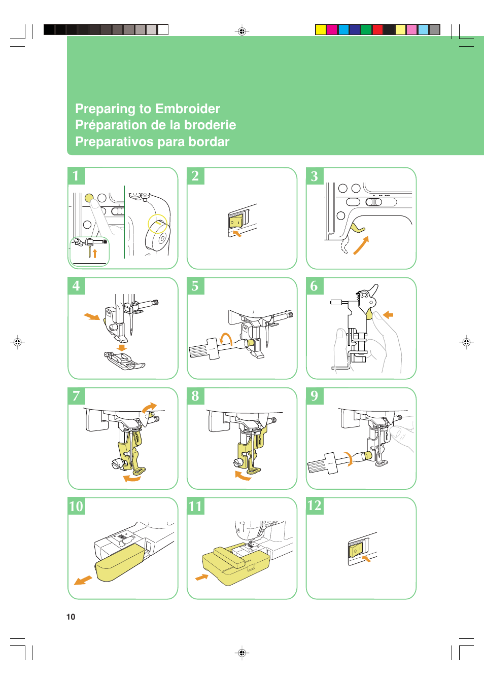 Baby Lock Sofia (Previous Model) (BL137A) Quick Reference Guide User Manual | Page 12 / 32