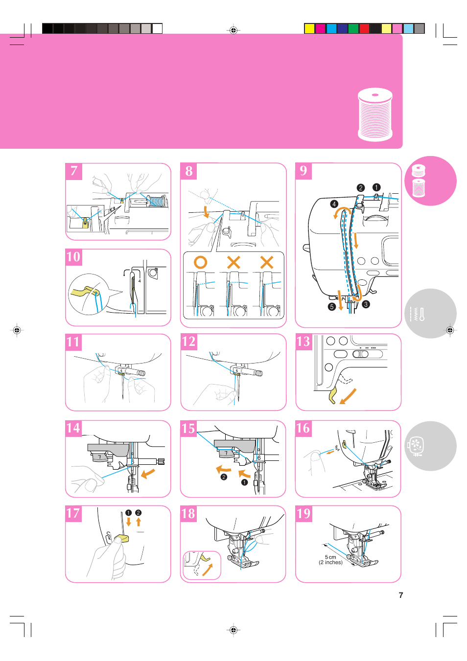 Baby Lock Sofia (Previous Model) (BL137A) Quick Reference Guide User Manual | Page 9 / 32