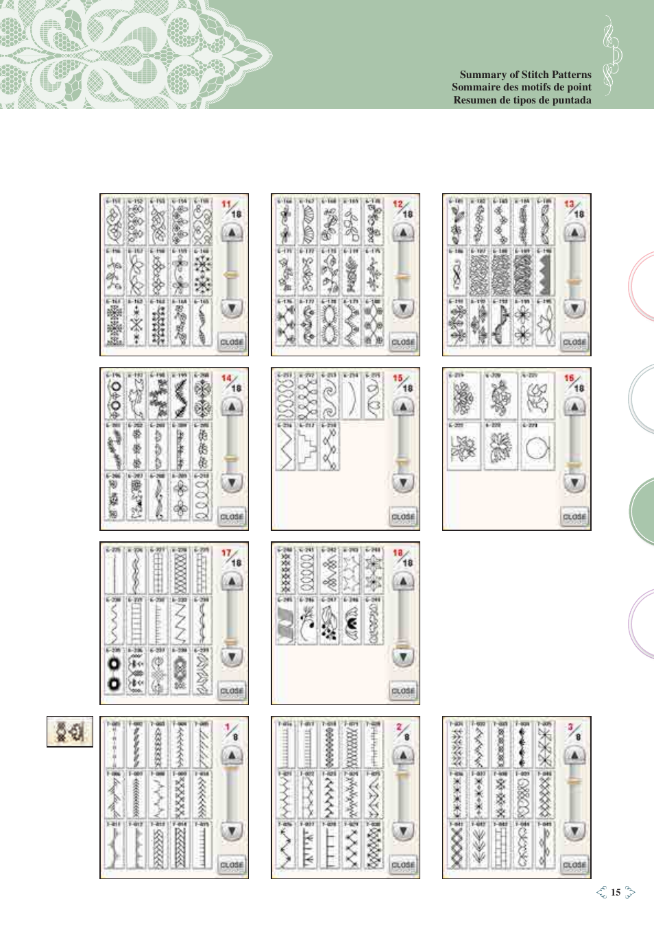 Baby Lock Ellisimo Gold 2 (BLSOG2) Quick Reference Guide User Manual | Page 17 / 96