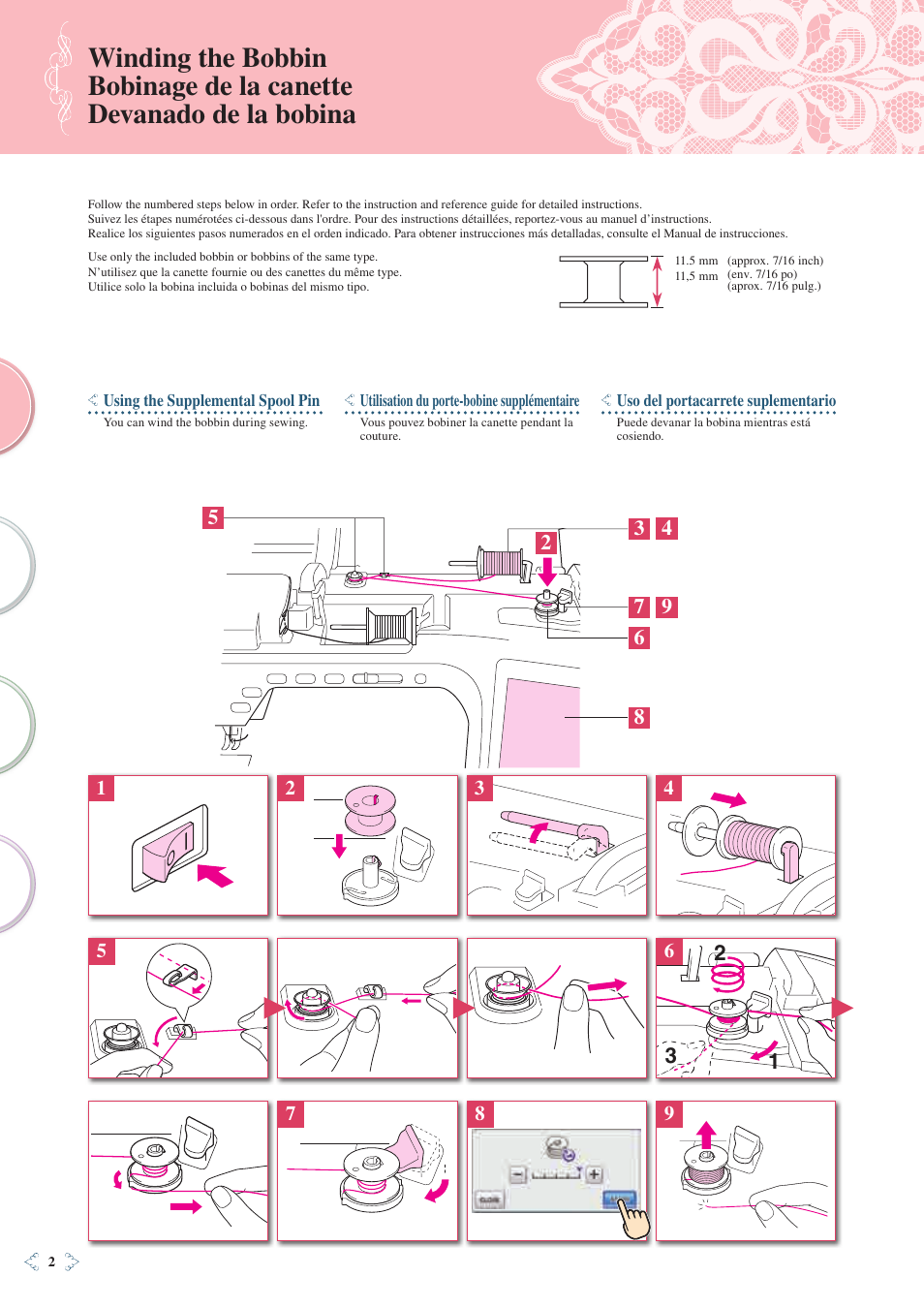 Baby Lock Ellisimo Gold 2 (BLSOG2) Quick Reference Guide User Manual | Page 4 / 96