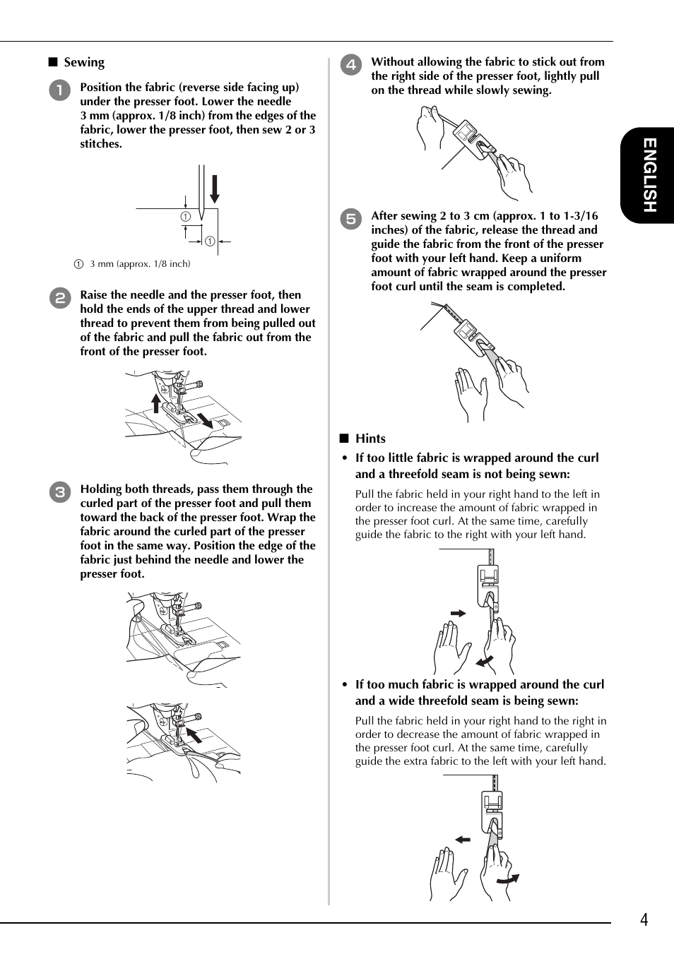 4english | Baby Lock Ellisimo Gold 2 (BLSOG2) Instruction and Reference Guide Addendum User Manual | Page 5 / 32
