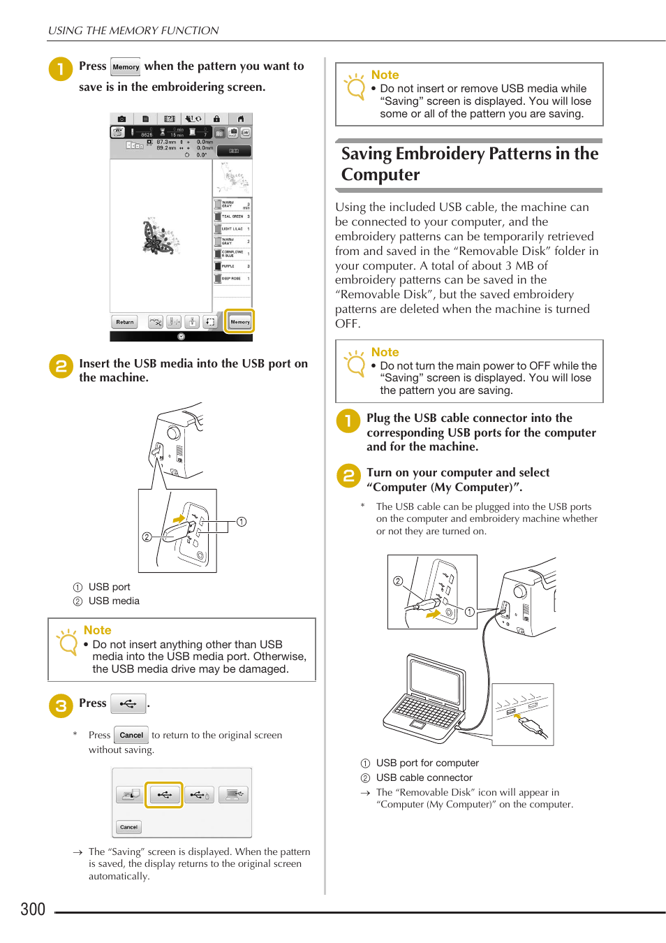 Saving embroidery patterns in the computer | Baby Lock Destiny (BLDY) Instruction & Reference Guide-Part2 User Manual | Page 107 / 225