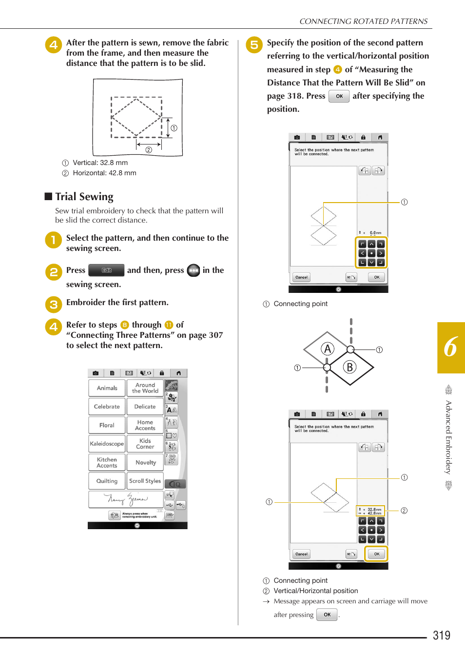 Trial sewing | Baby Lock Destiny (BLDY) Instruction & Reference Guide-Part2 User Manual | Page 126 / 225