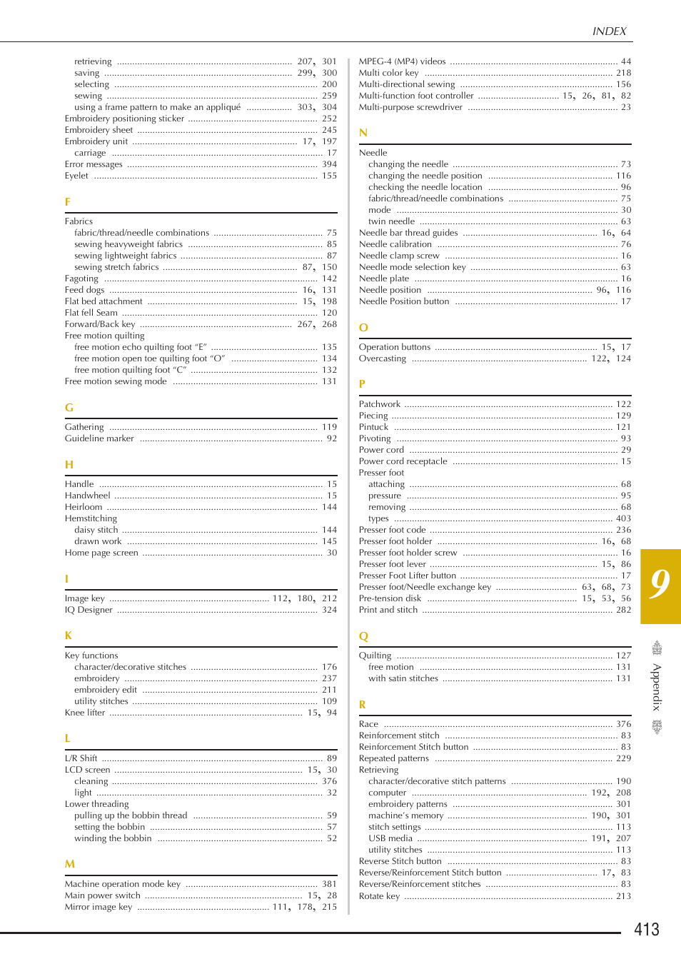 Baby Lock Destiny (BLDY) Instruction & Reference Guide-Part2 User Manual | Page 220 / 225