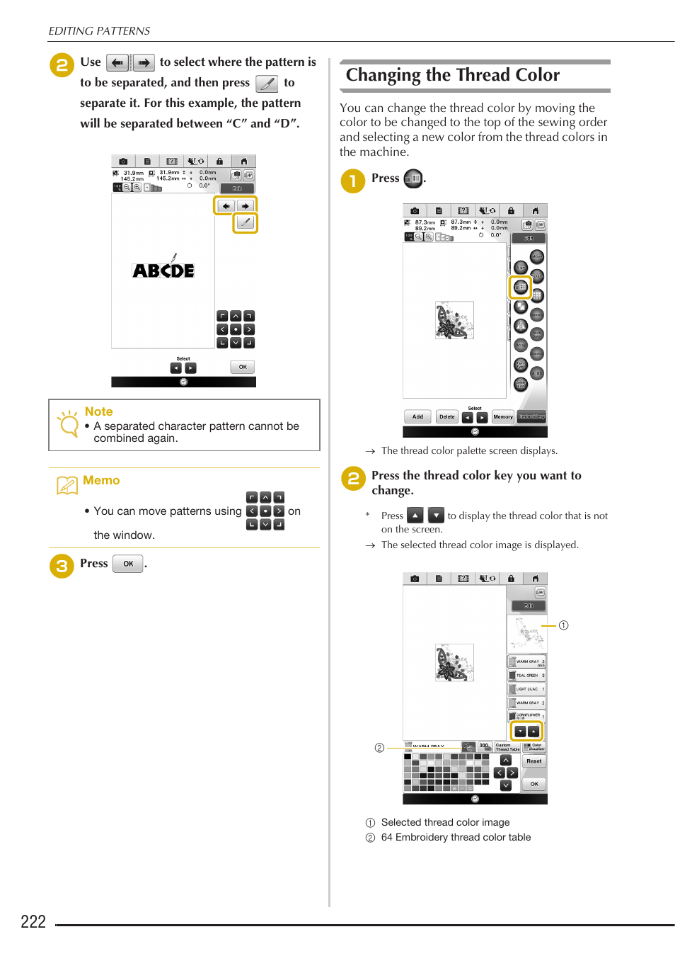 Changing the thread color | Baby Lock Destiny (BLDY) Instruction & Reference Guide-Part2 User Manual | Page 29 / 225