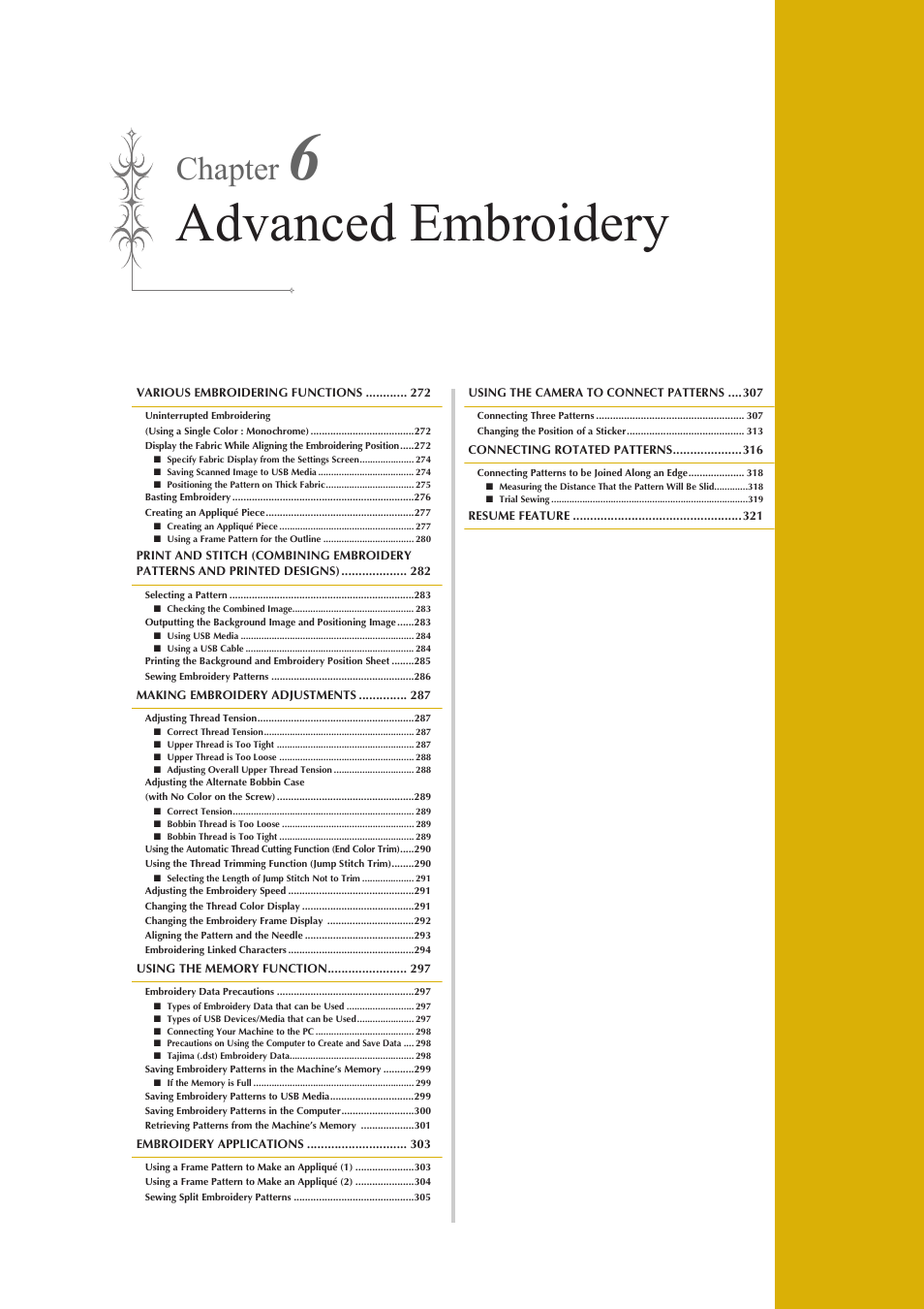 Advanced embroidery, Chapter | Baby Lock Destiny (BLDY) Instruction & Reference Guide-Part2 User Manual | Page 78 / 225