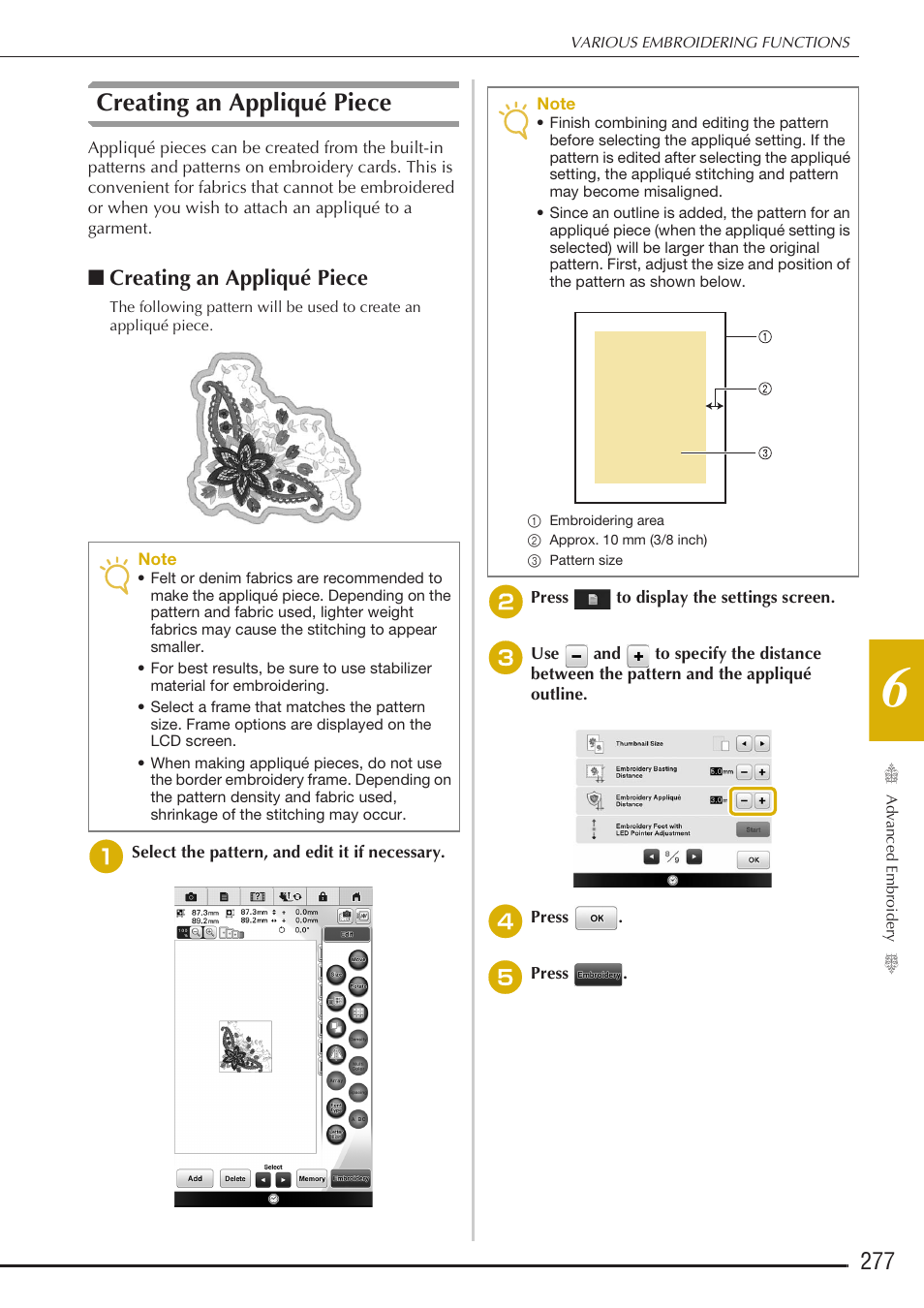 Creating an appliqué piece | Baby Lock Destiny (BLDY) Instruction & Reference Guide-Part2 User Manual | Page 84 / 225