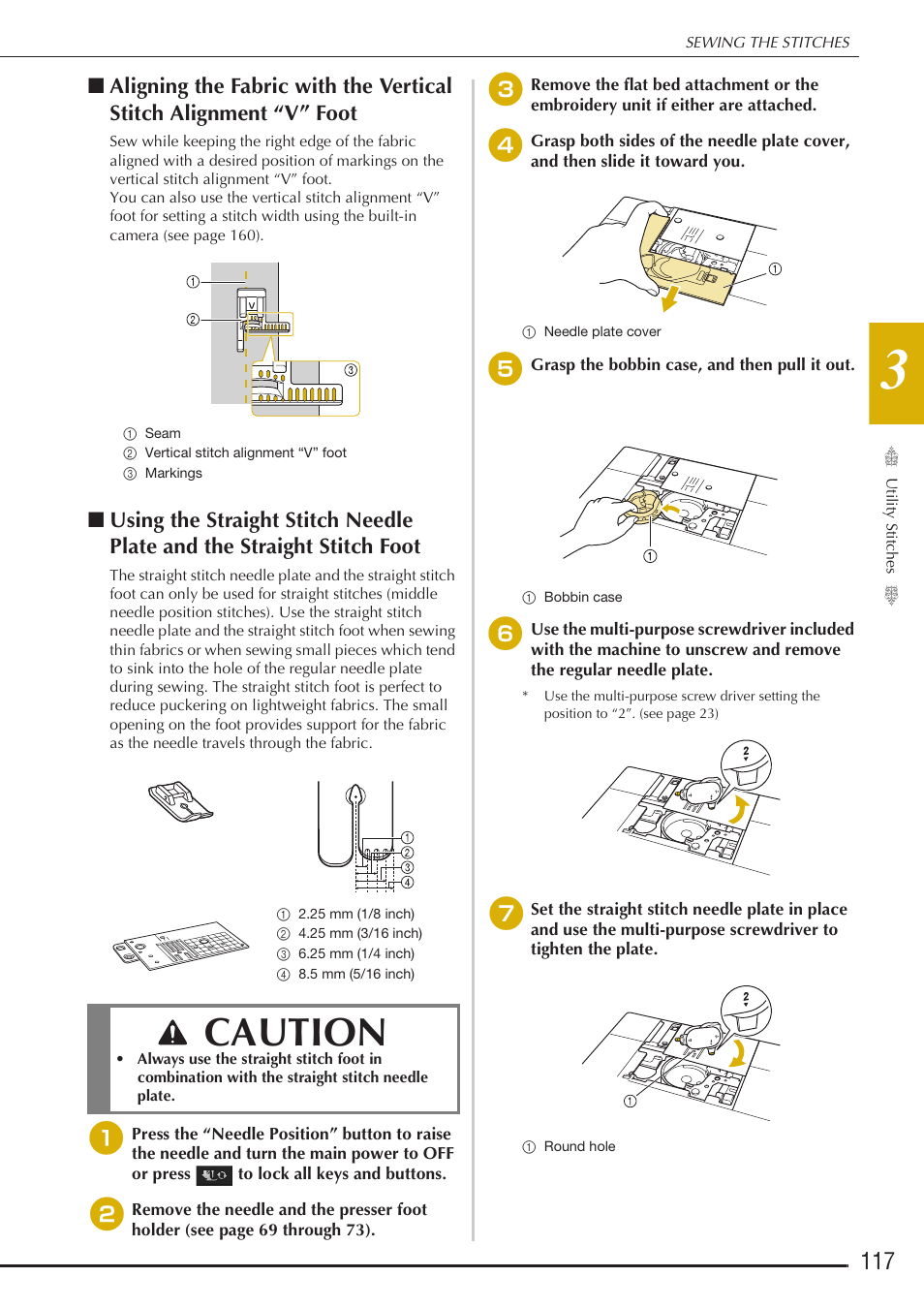 Caution | Baby Lock Destiny (BLDY) Instruction & Reference Guide-Part1 User Manual | Page 119 / 196