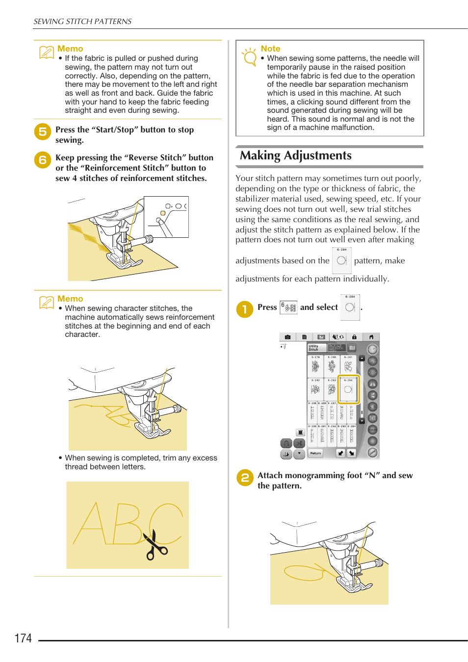 Making adjustments | Baby Lock Destiny (BLDY) Instruction & Reference Guide-Part1 User Manual | Page 176 / 196