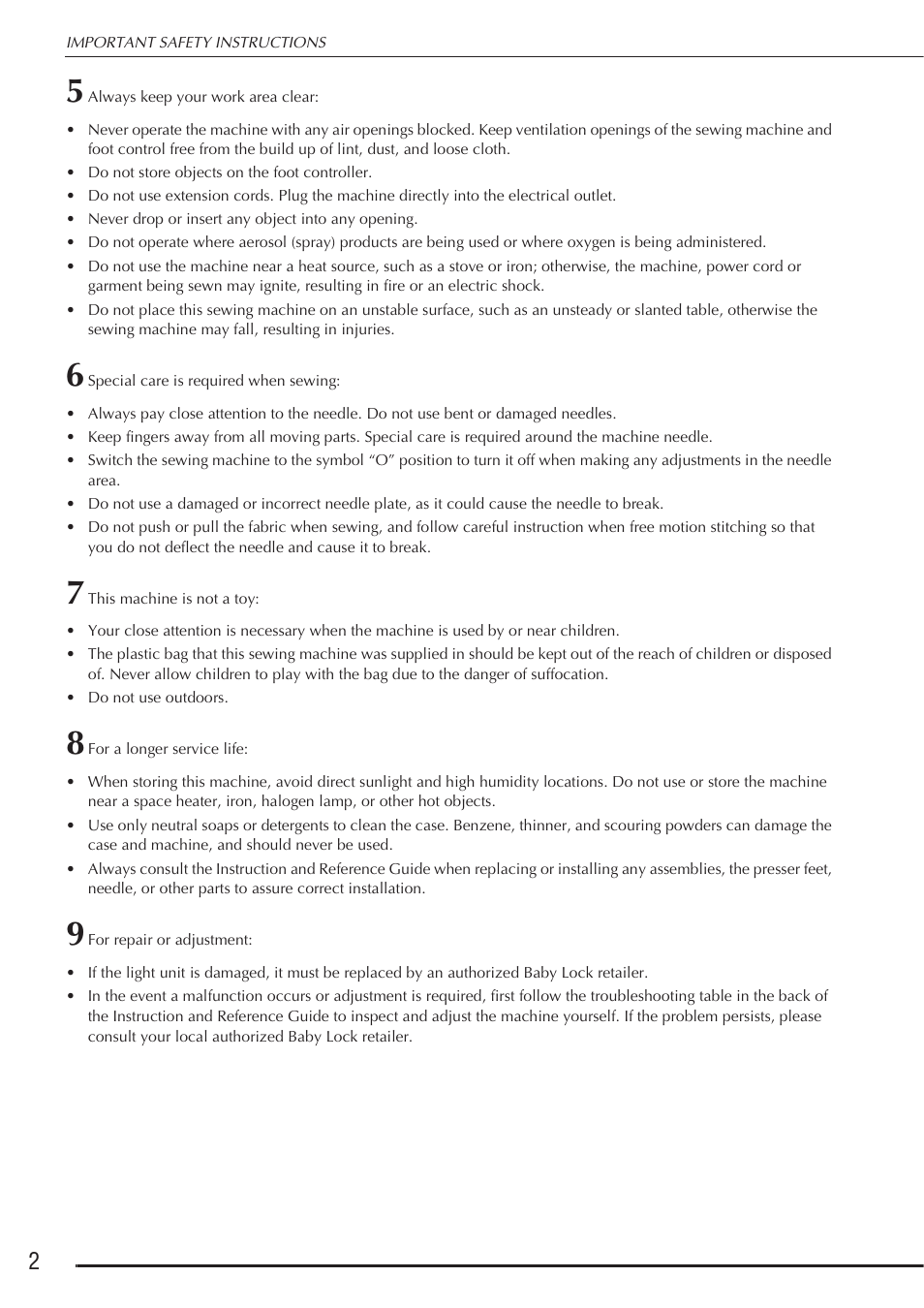 Baby Lock Destiny (BLDY) Instruction & Reference Guide-Part1 User Manual | Page 4 / 196