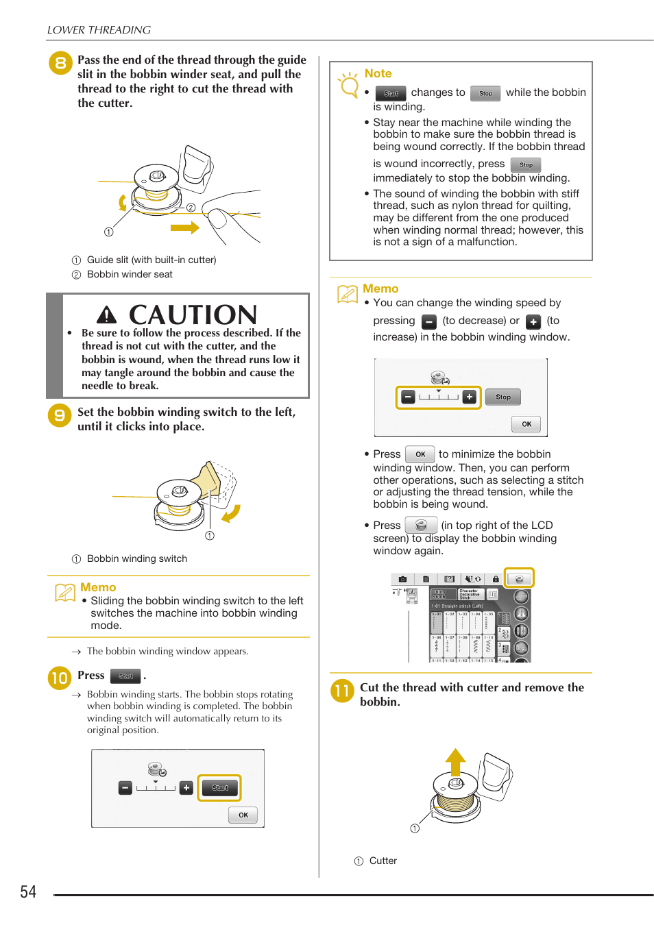 Caution | Baby Lock Destiny (BLDY) Instruction & Reference Guide-Part1 User Manual | Page 56 / 196