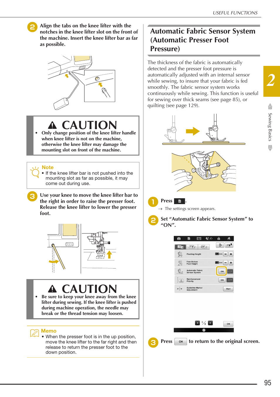 Caution | Baby Lock Destiny (BLDY) Instruction & Reference Guide-Part1 User Manual | Page 97 / 196
