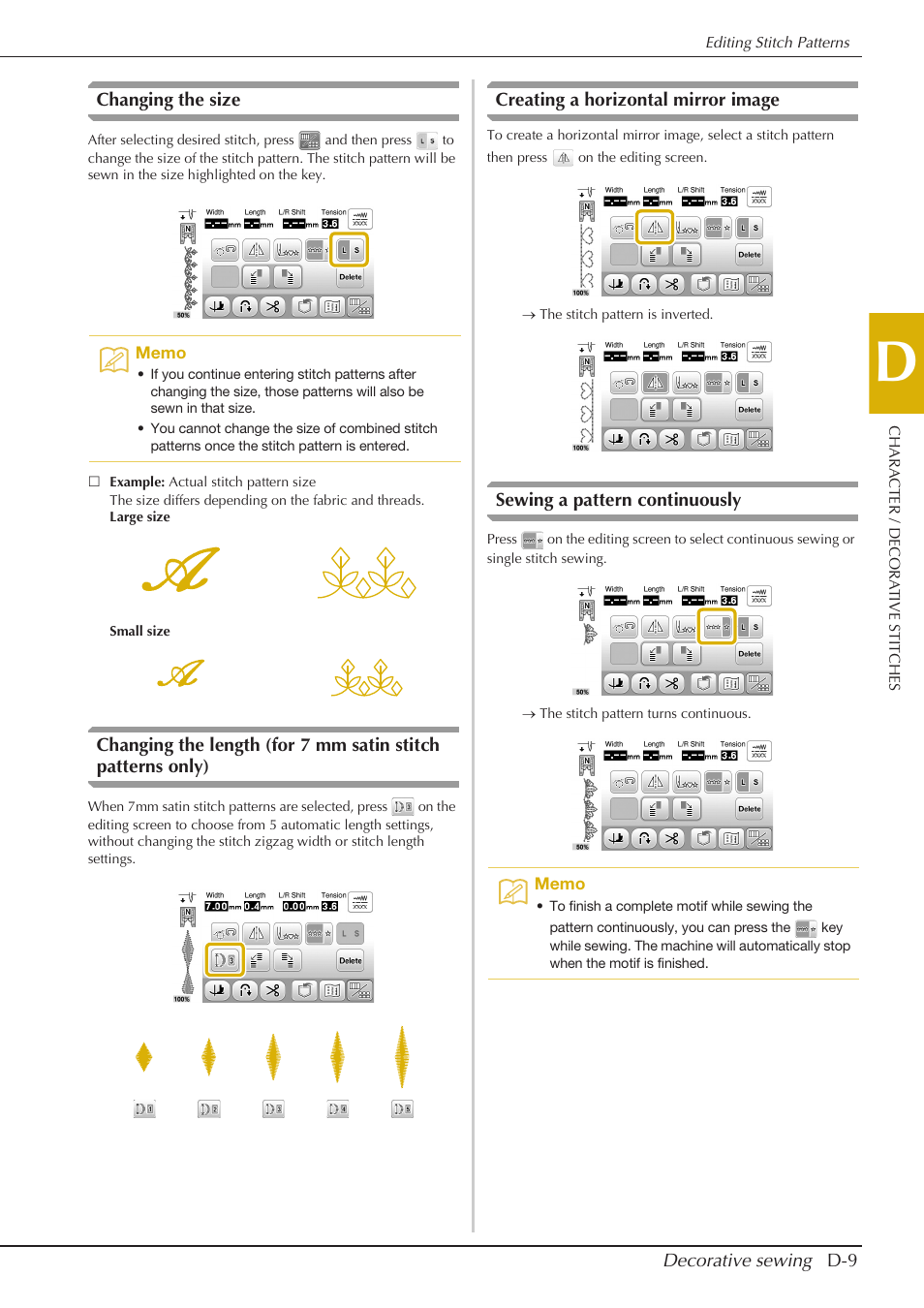 Baby Lock Aventura (BLMAV) Instruction and Reference Guide User Manual | Page 131 / 204