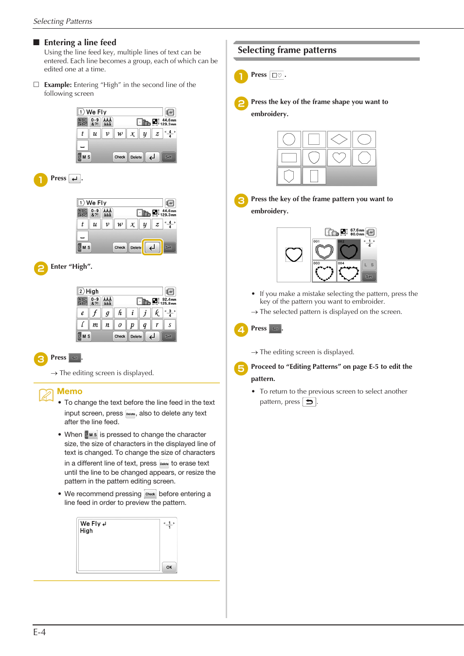 Selecting frame patterns | Baby Lock Aventura (BLMAV) Instruction and Reference Guide User Manual | Page 144 / 204