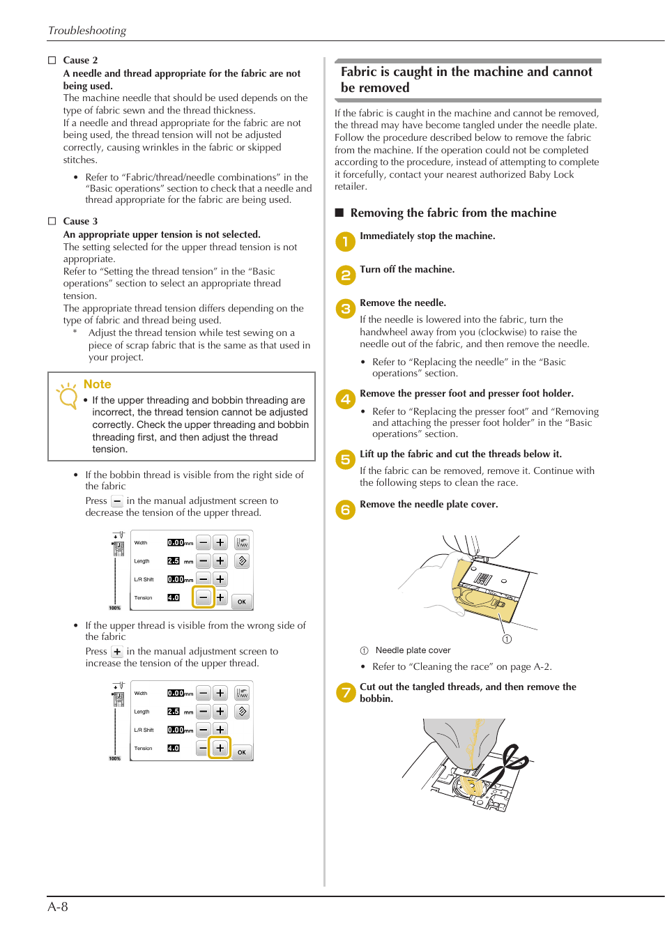 Baby Lock Aventura (BLMAV) Instruction and Reference Guide User Manual | Page 184 / 204