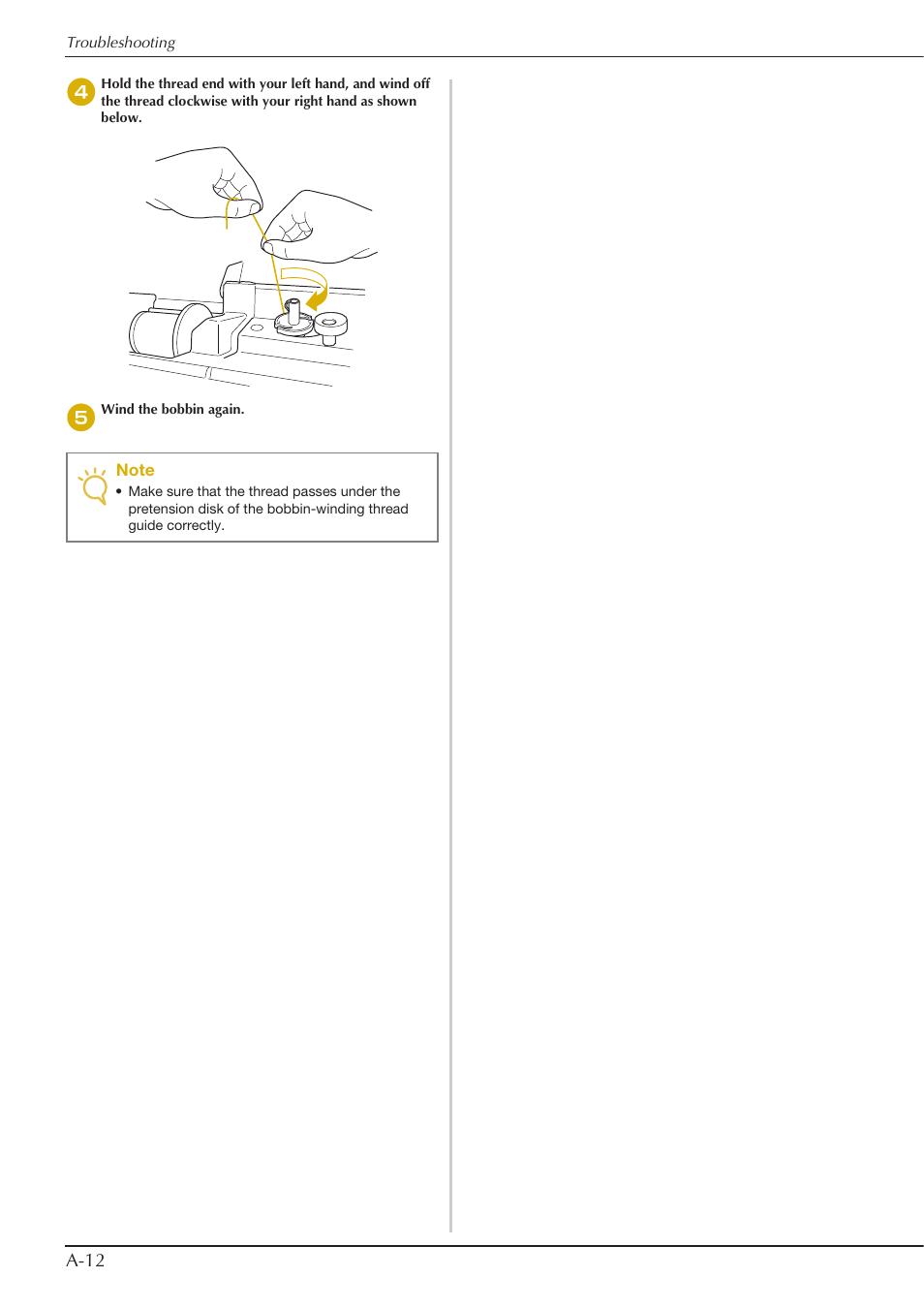 A-12 | Baby Lock Aventura (BLMAV) Instruction and Reference Guide User Manual | Page 188 / 204