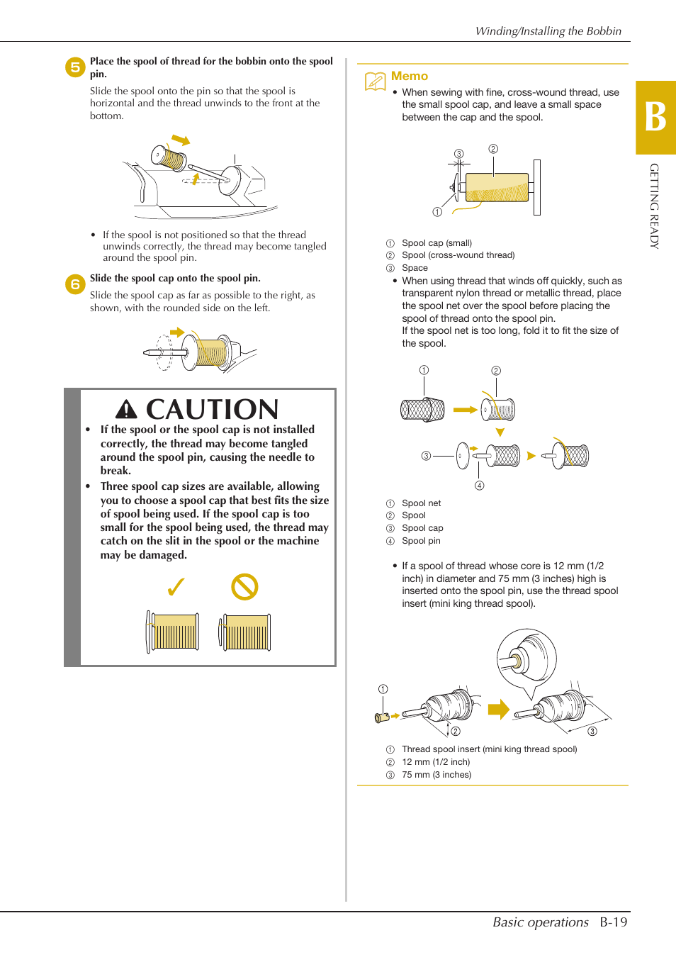 Caution | Baby Lock Aventura (BLMAV) Instruction and Reference Guide User Manual | Page 29 / 204