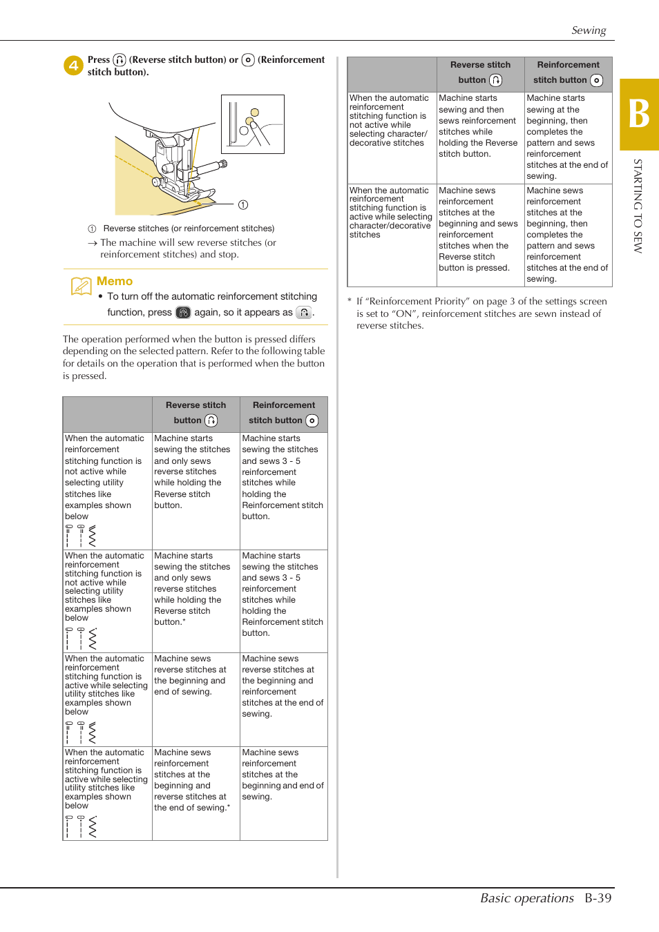 Basic operations b-39 | Baby Lock Aventura (BLMAV) Instruction and Reference Guide User Manual | Page 49 / 204