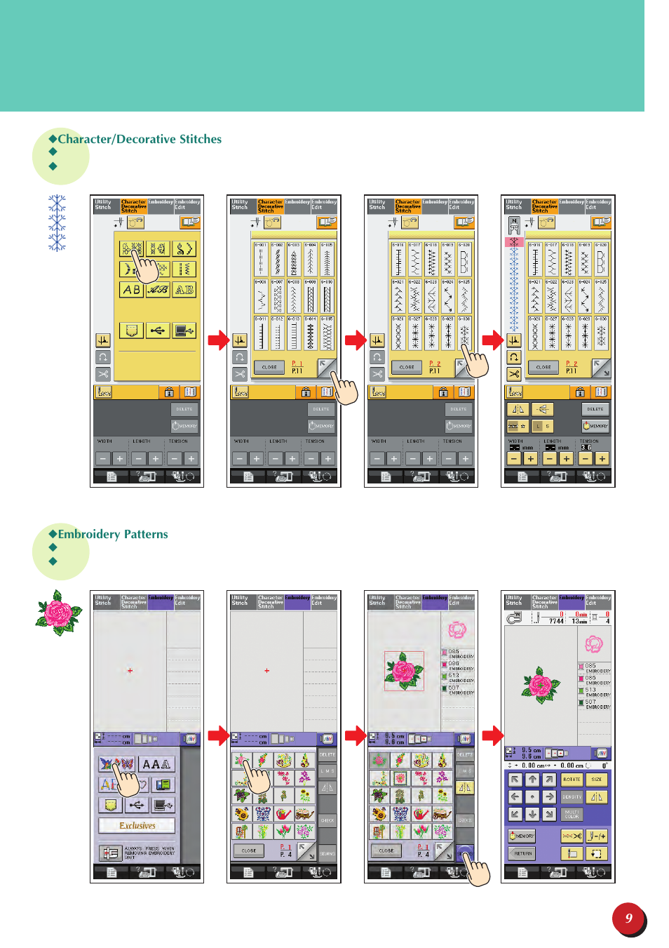 Baby Lock Ellegante 3 (BLG3) Quick Reference Guide User Manual | Page 11 / 56