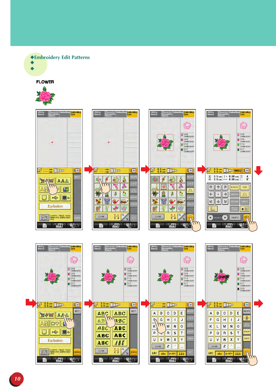Baby Lock Ellegante 3 (BLG3) Quick Reference Guide User Manual | Page 12 / 56