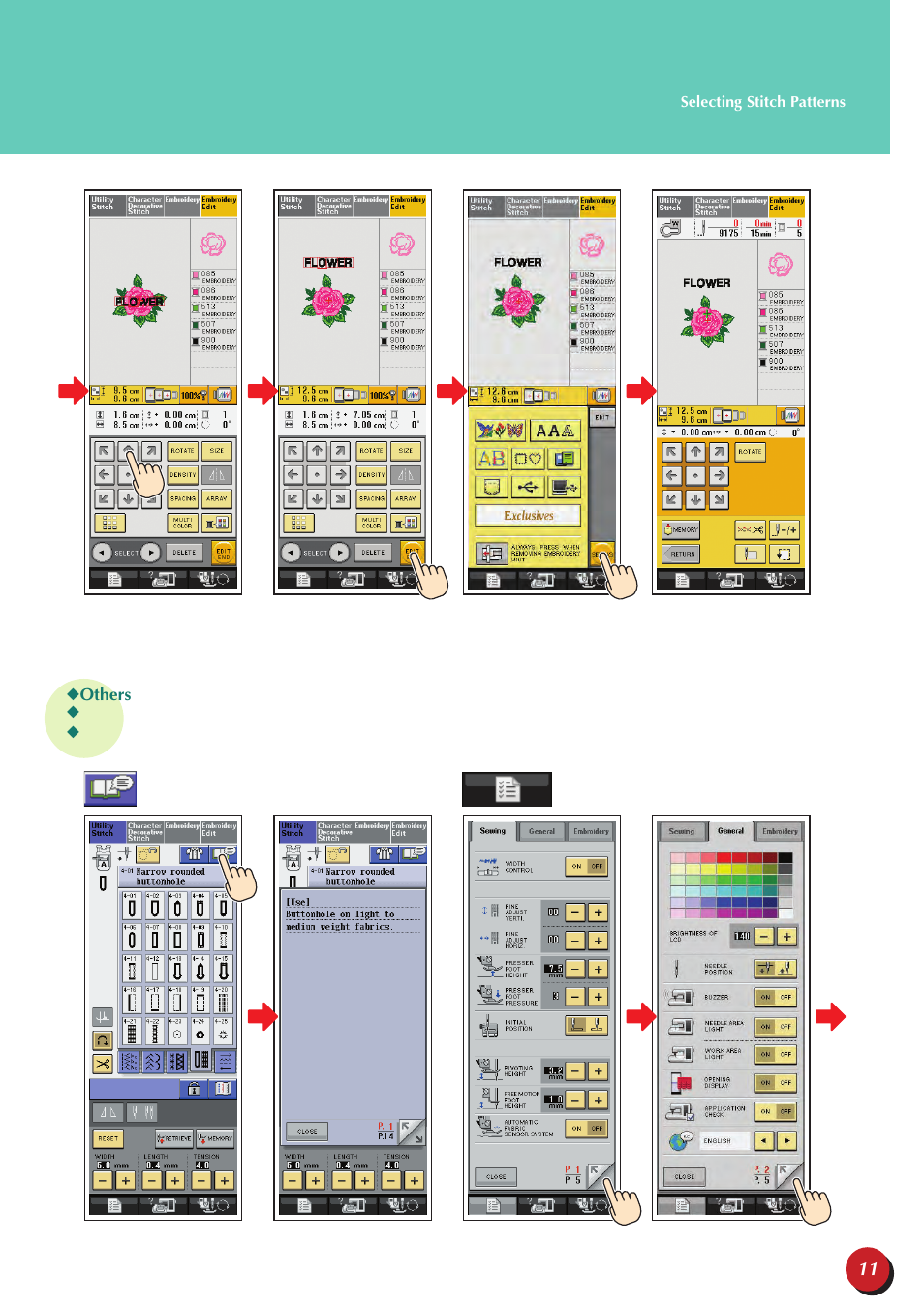 Baby Lock Ellegante 3 (BLG3) Quick Reference Guide User Manual | Page 13 / 56