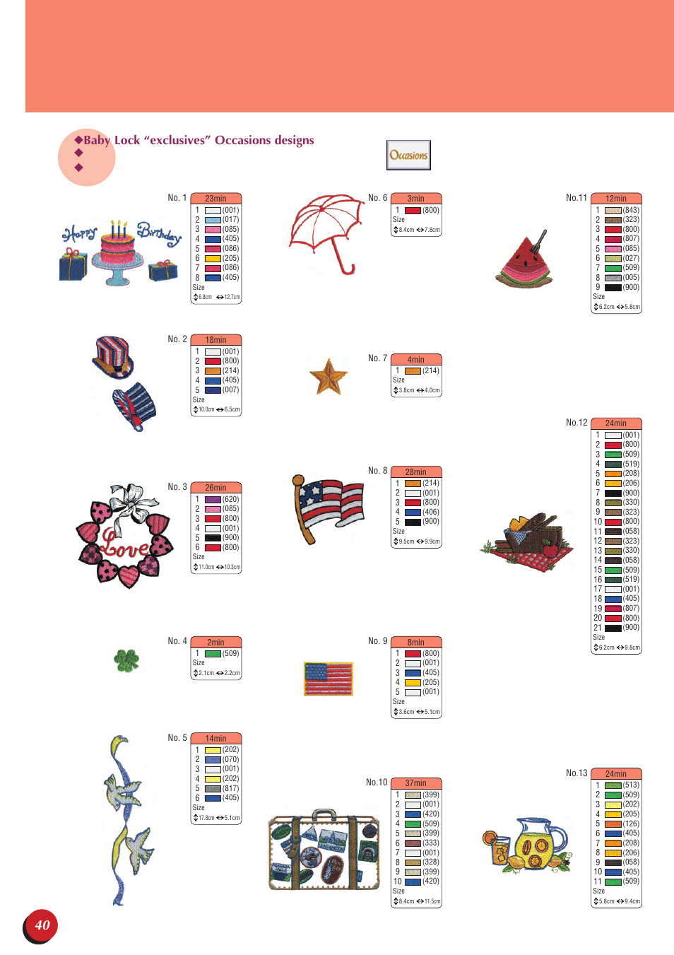 Baby Lock Ellegante 3 (BLG3) Quick Reference Guide User Manual | Page 42 / 56