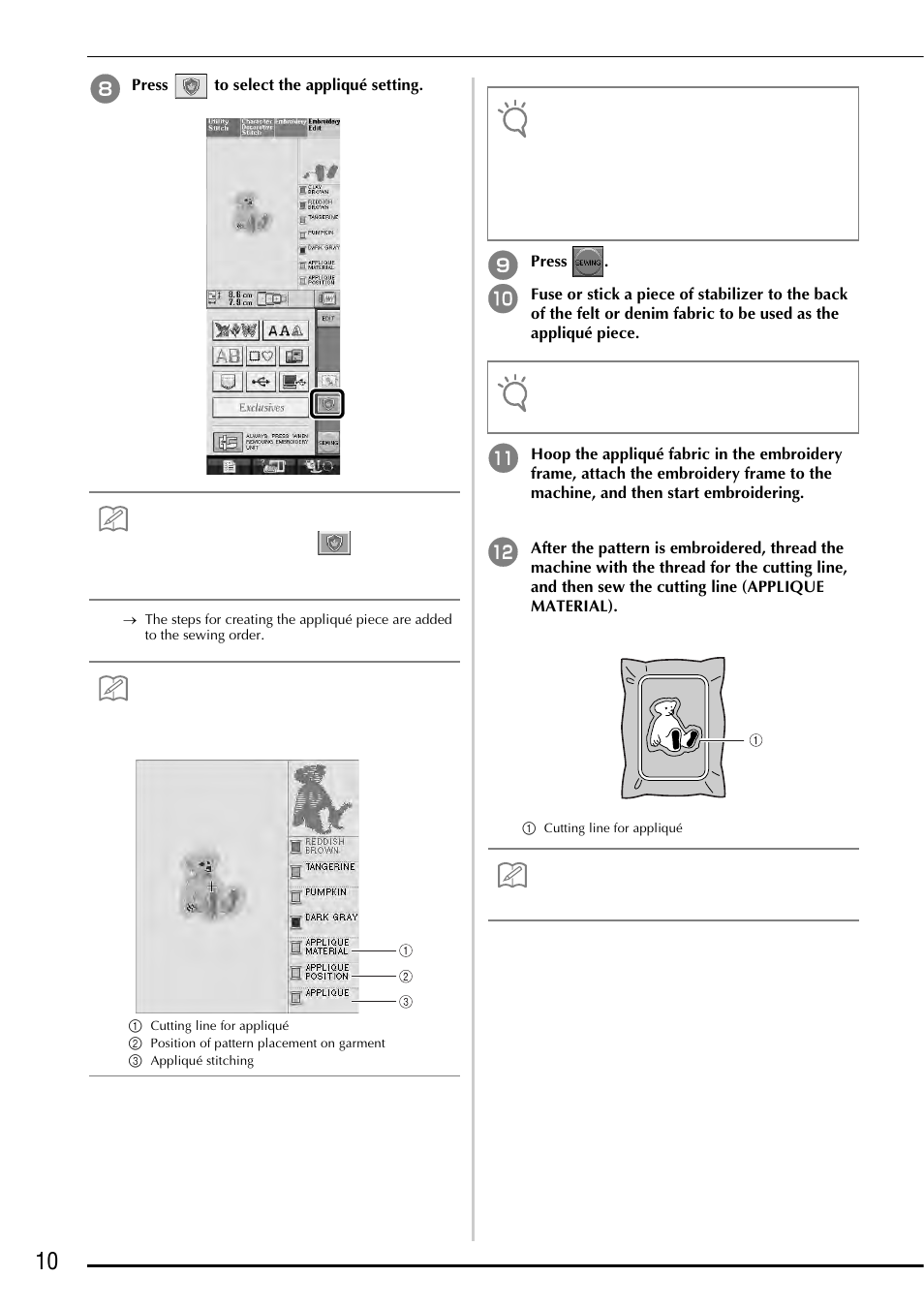 Baby Lock Ellegante 3 (BLG3) Instruction and Reference Guide Addendum User Manual | Page 12 / 120