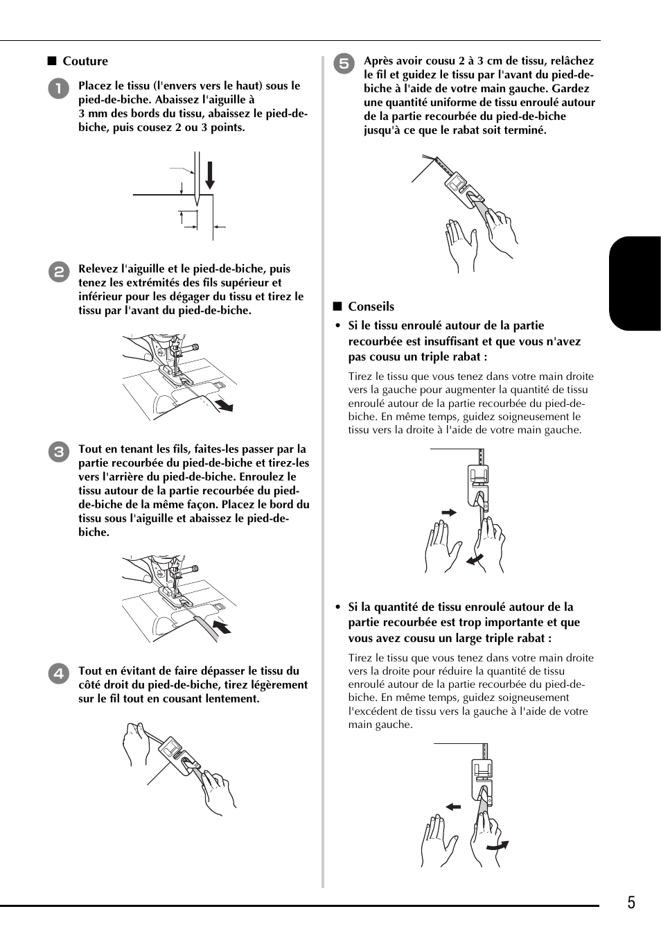 5fra nçais | Baby Lock Ellegante 3 (BLG3) Instruction and Reference Guide Addendum User Manual | Page 45 / 120