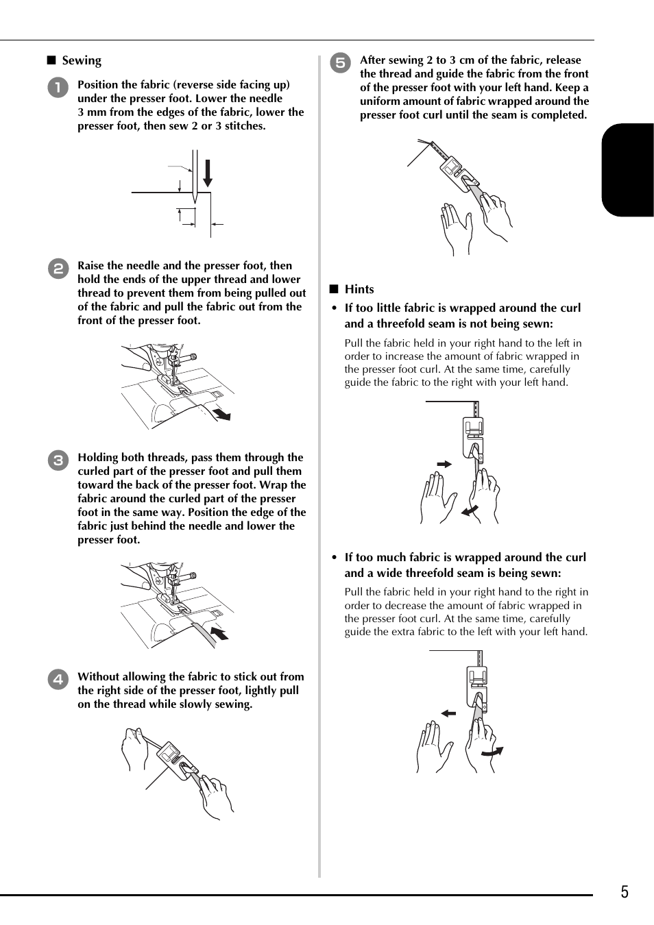 5e nglis h | Baby Lock Ellegante 3 (BLG3) Instruction and Reference Guide Addendum User Manual | Page 7 / 120