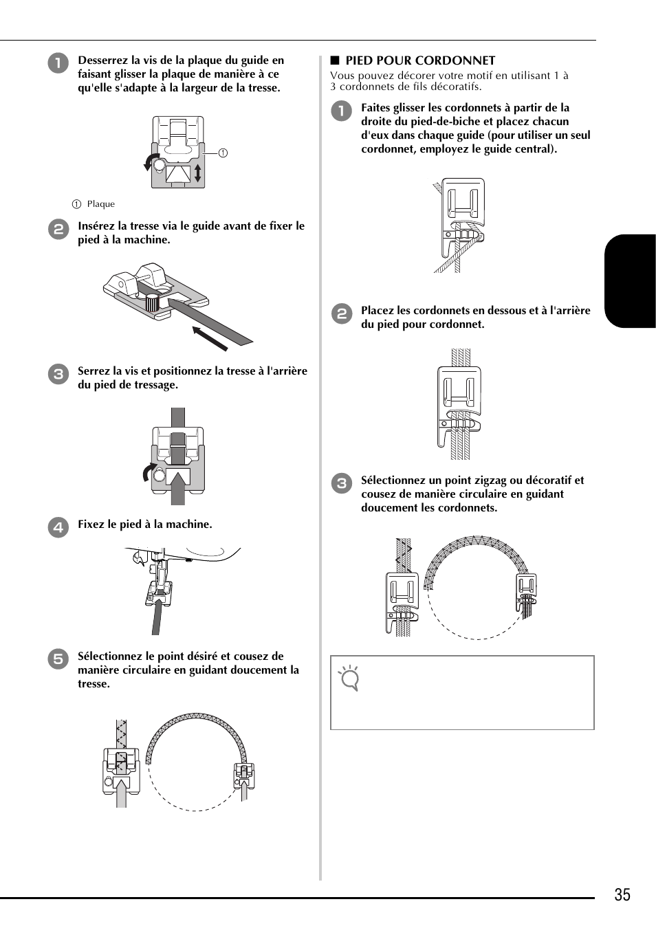 35 fra nçais | Baby Lock Ellegante 3 (BLG3) Instruction and Reference Guide Addendum User Manual | Page 75 / 120
