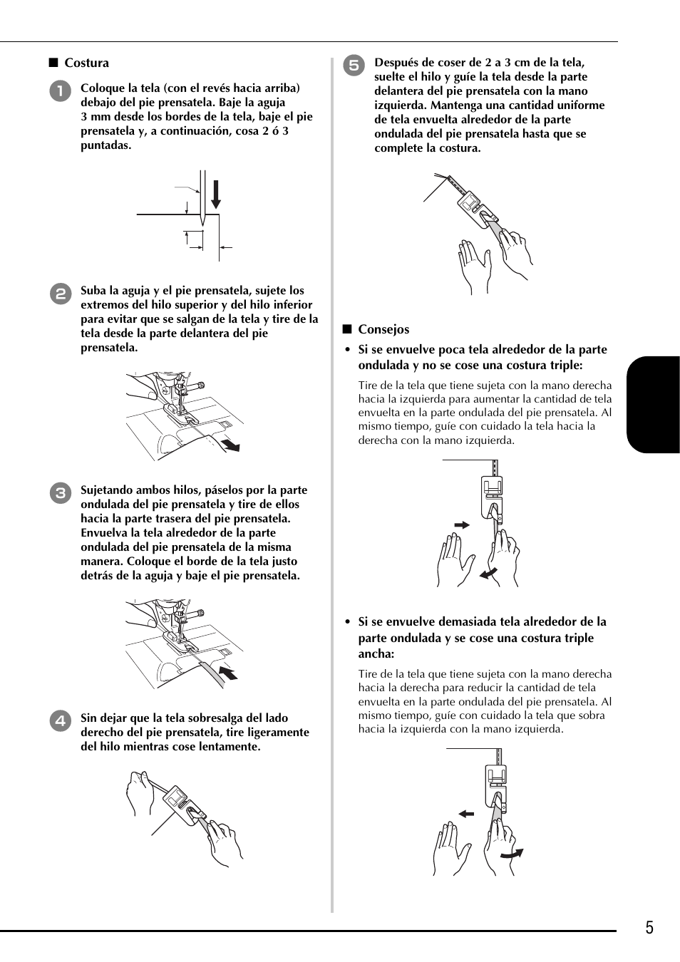 5e spa ñol | Baby Lock Ellegante 3 (BLG3) Instruction and Reference Guide Addendum User Manual | Page 83 / 120