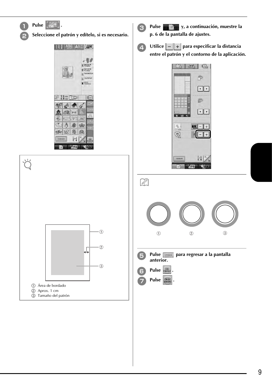9e spa ñol | Baby Lock Ellegante 3 (BLG3) Instruction and Reference Guide Addendum User Manual | Page 87 / 120