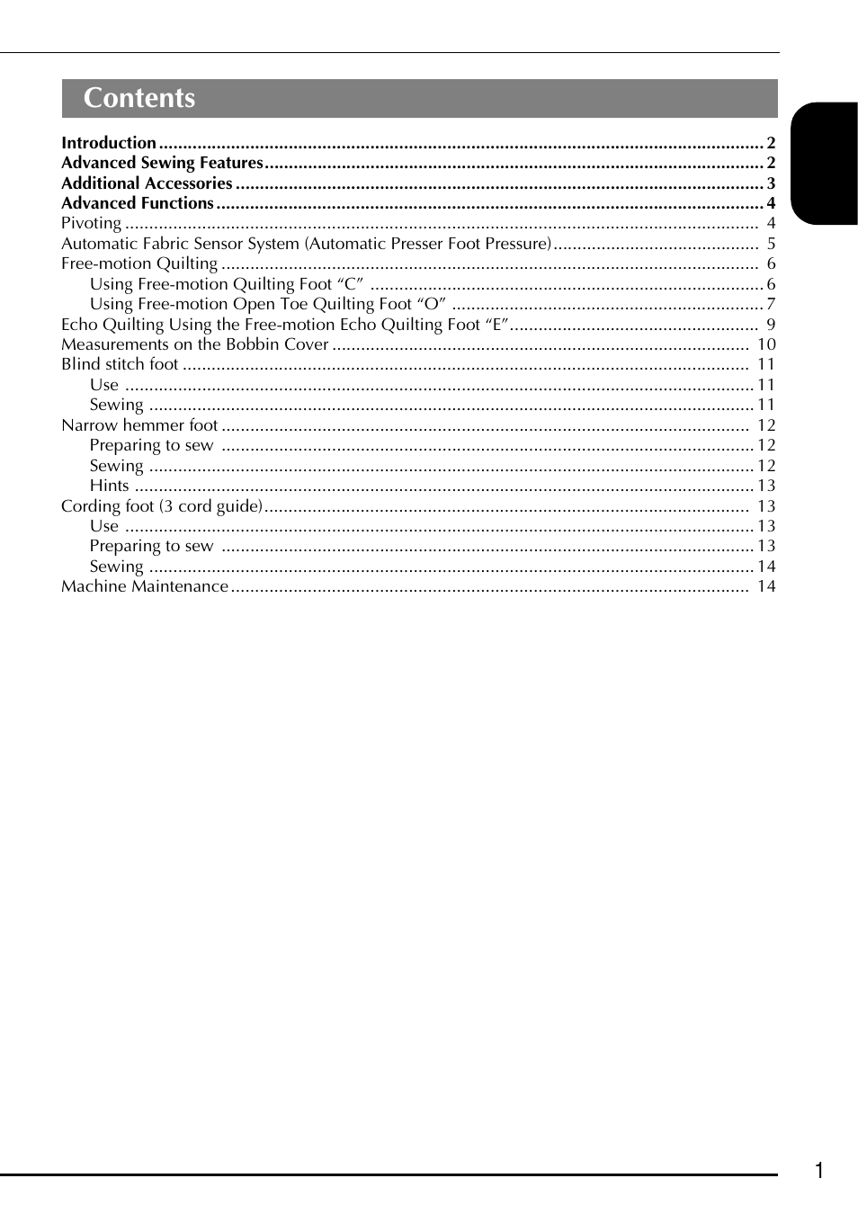 Baby Lock Ellageo Plus (BLL2) Instruction and Reference Guide Addendum User Manual | Page 3 / 48