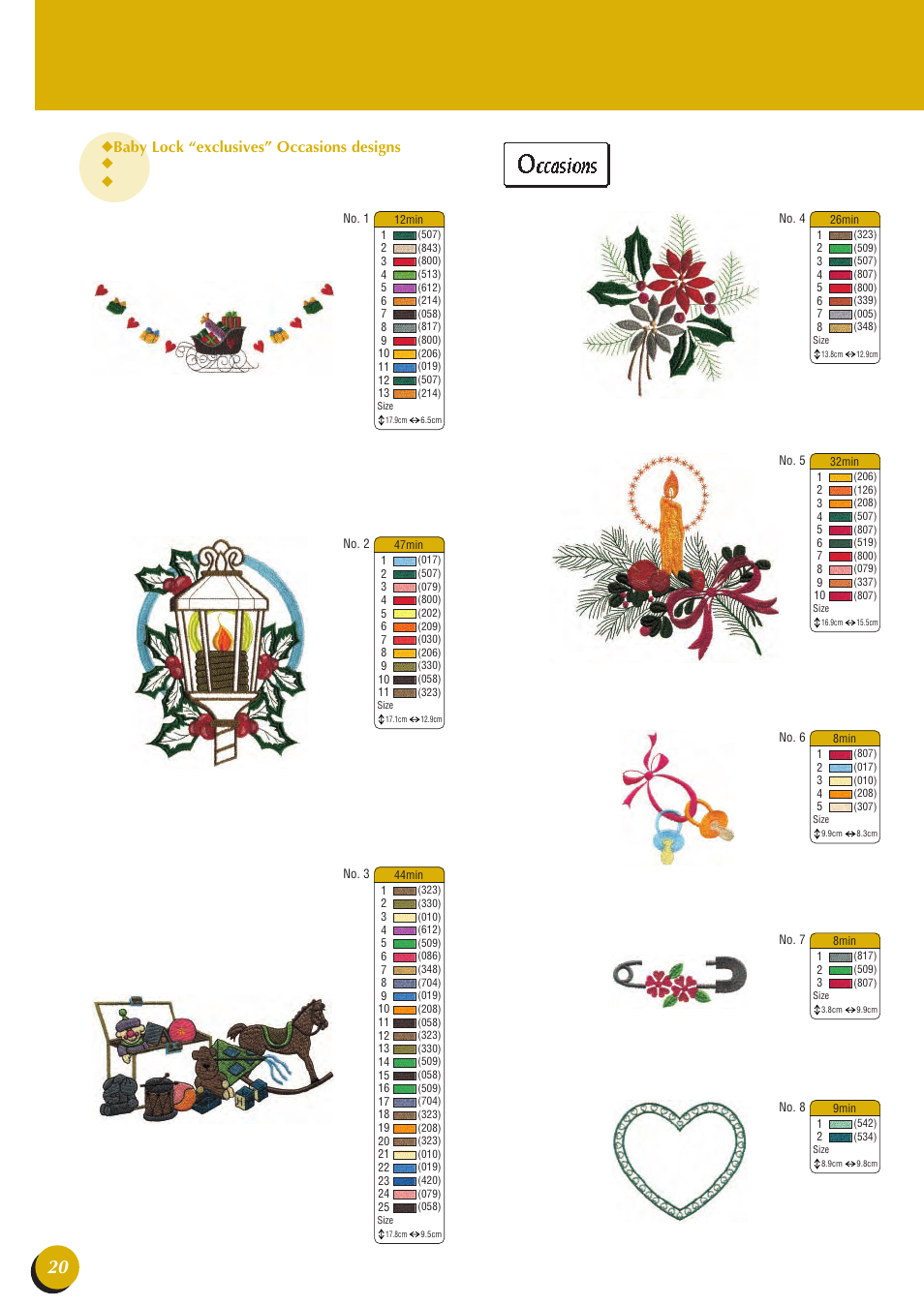 Baby Lock Esante (BLN) Quick Reference Guide User Manual | Page 22 / 36