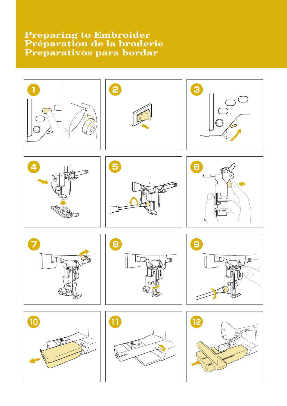 Baby Lock Ellure Plus (BLR3) Quick Reference Guide User Manual | Page 12 / 32