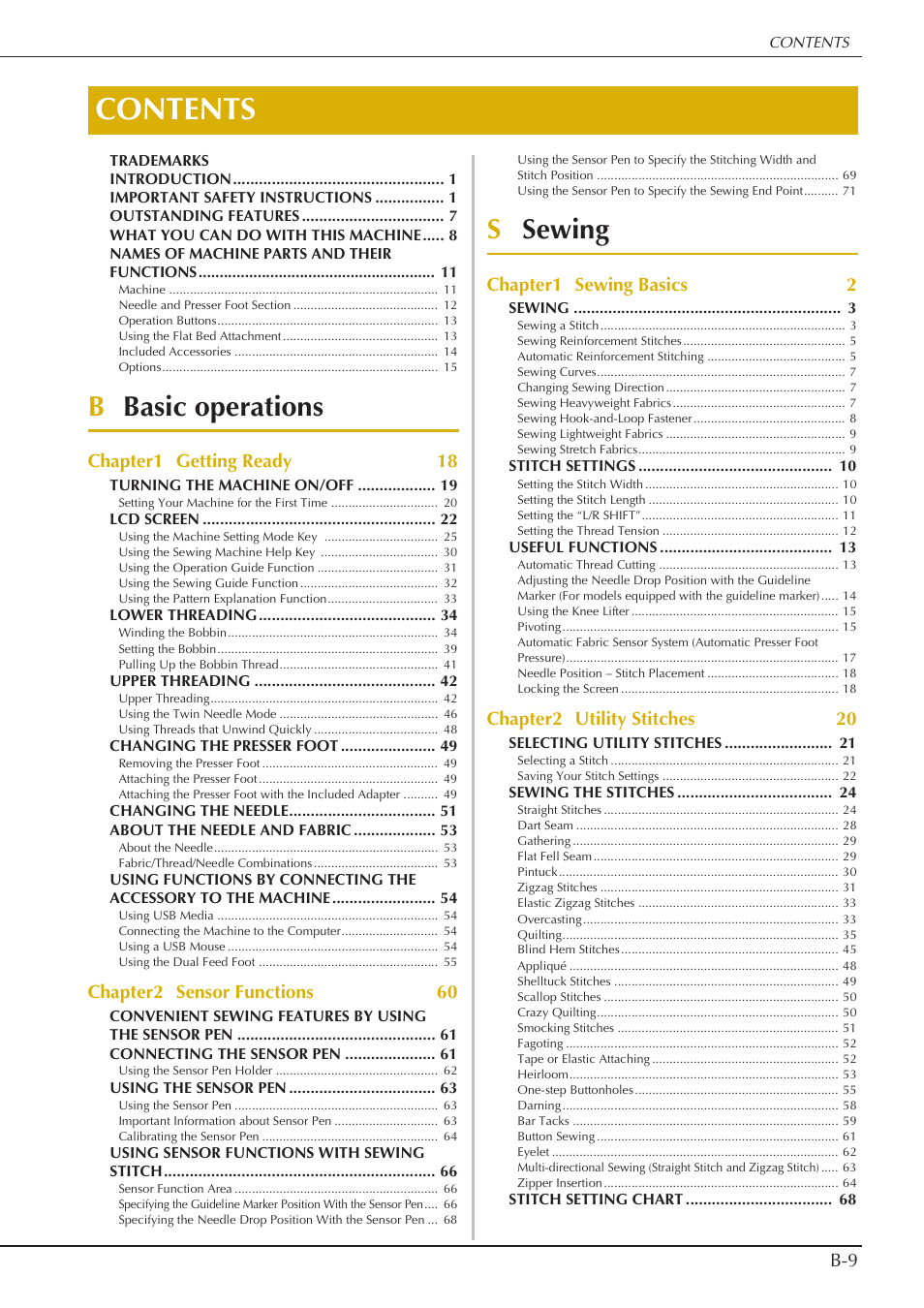 Baby Lock Crescendo (BLCR) Instruction and Reference Guide User Manual | Page 11 / 216