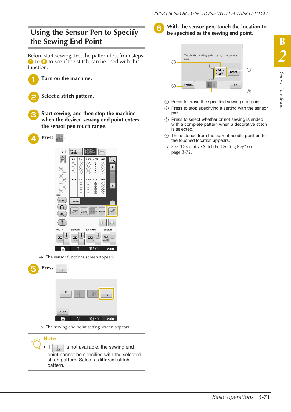 Baby Lock Crescendo (BLCR) Instruction and Reference Guide User Manual | Page 73 / 216