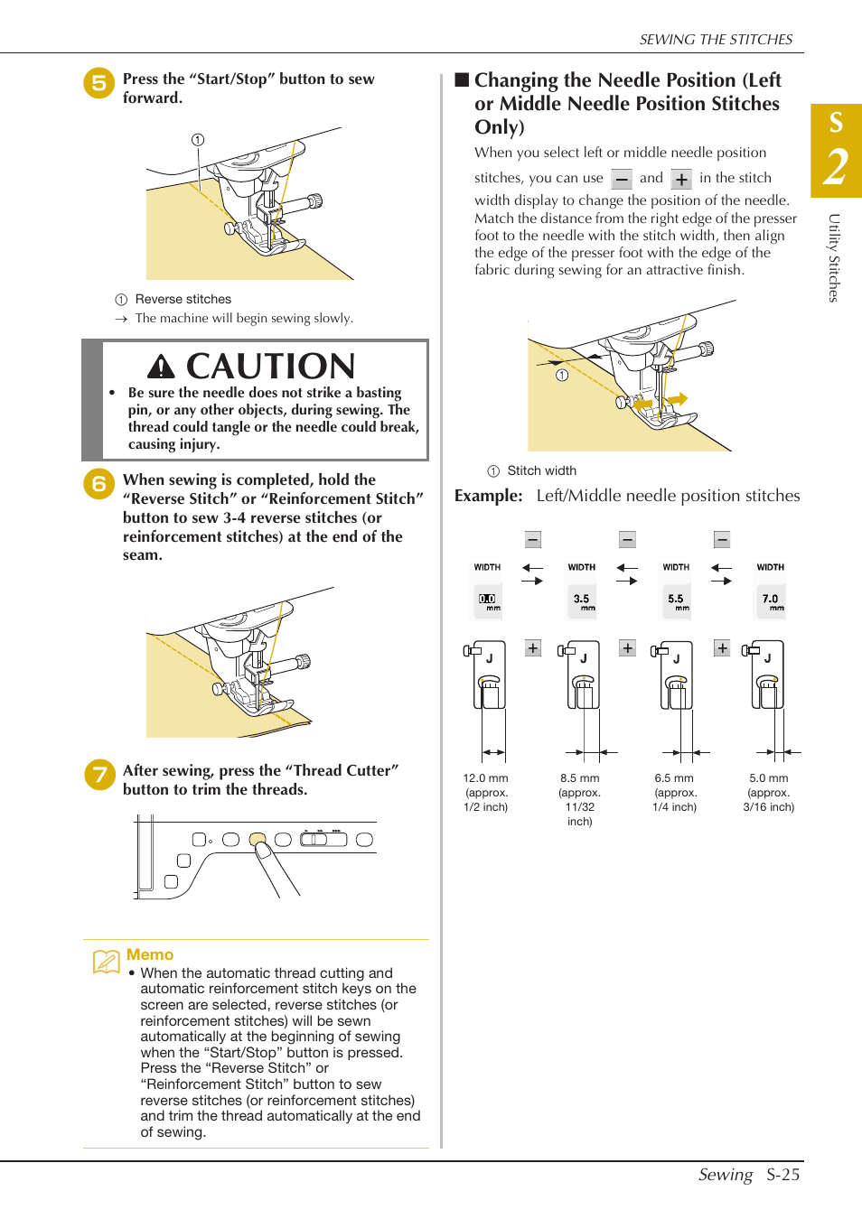 Caution | Baby Lock Crescendo (BLCR) Instruction and Reference Guide User Manual | Page 99 / 216