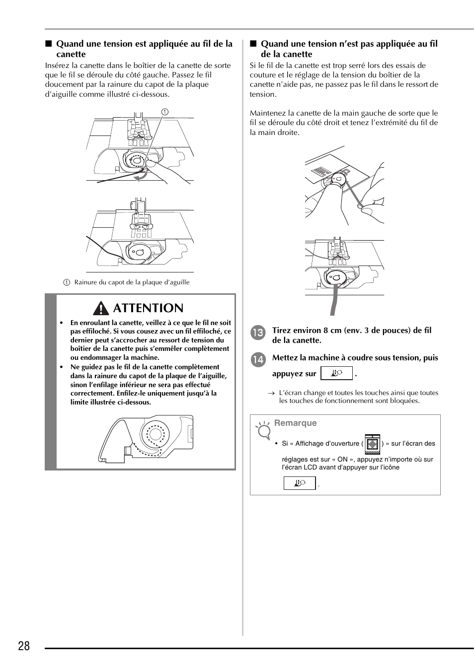 Attention | Baby Lock Symphony (BLSY) Instruction and Reference Guide Addendum User Manual | Page 30 / 56