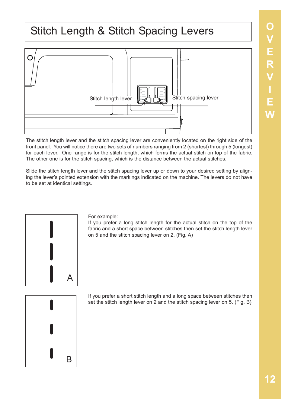 Stitch length & stitch spacing levers | Baby Lock Sashiko 2 (BLQK2) Instruction and Reference Guide User Manual | Page 13 / 42